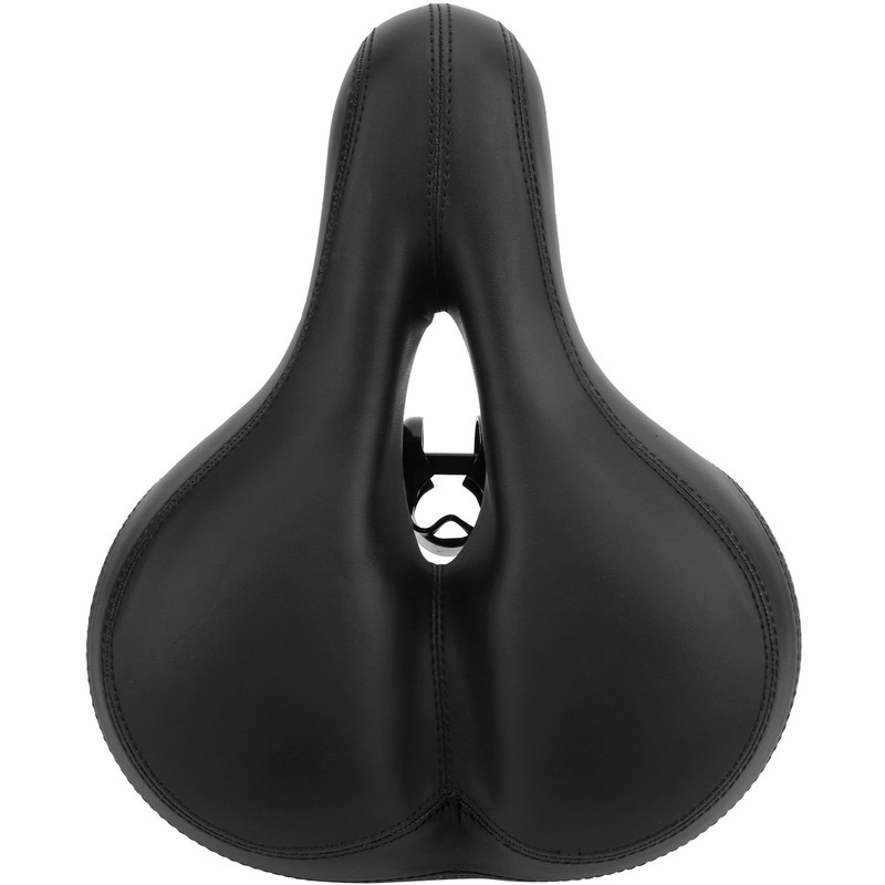 Mountain Bike Saddle Comfortable Microfiber Leather HollowCarved Spring Bike Saddle