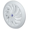 White Circle Air Vent Grille 200mm / 8" with Spigot