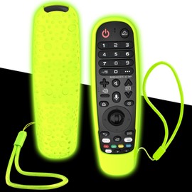 Case Cover for LG Remote MR20GA MR19BA MR18BA MR650A MR600, Silicone Skin Sleeve for LG Smart TV Magic Remote Control with Lanyard Glow in The Dark