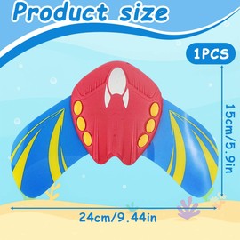 IKOPFLN 1 Stück Rot Poolspielzeuge,Teufel Fisch Schwimmbad Spielzeug,Wasserspielzeug Kinder,Poolspielzeuge Poolparty,Wasser Spielzeug Fische,Spielzeug (Mittelgroß)