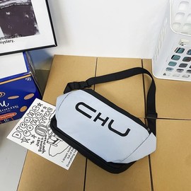 Oxford Fabric Sling Bag for Men Women Motorcycle Crossbody Backpack Waterproof Chest Shoulder Bag Purse Travel Cycling Hiking, Blue