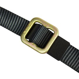 Fusion Climb 6ft Y Legged Lanyard with High Strength Double Locking Carabiner Adjustable Black