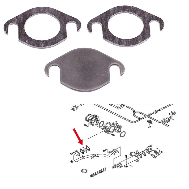 EGR Valve Blanking Plate EGR Valve Blanking Plate Kit with