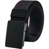 LionVII Men Nylon Web Belts - Metal Buckle, Fully Adjustable