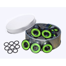 Namiki Trading ABEC9 Skateboard Bearings with Spacer & Case