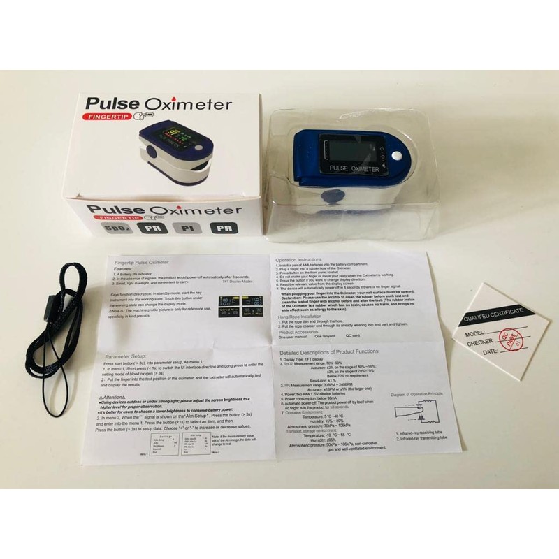 Pulse Oximeter Oxymeter Latest Model Digital Fully Automatic TFT Display