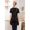Denim Cross-Back Chef Bib Apron with Pockets for Men and