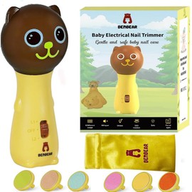 Elektrische Nagelfeile für Babys und Kleinkinder mit 6 Polierköpfen und geräuscharm