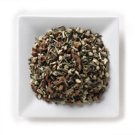 Mahamosa Herbal Herb Tea Blend and Tea Filter Set: 2 oz Cool Mint Tea, 100 Loose Leaf Tea Filters (Bundle- 2 items)(Tea ingredients: Licorice roots, apple pieces, peppermint, lemon grass, flavoring)