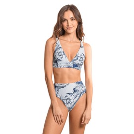 Maaji Women's Standard Fixed Halter, Lt/Pastel Blue