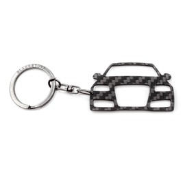 BlackStuff Carbon Fibre Keyring Compatible with A6 S6 RS6 C6 4F 2004-2011 BS-753, Black