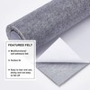 BENECREAT 15.7x78.7 Gray Self-Adhesive Felt Fabric Shelf Liner for Festival