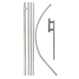 Infinity Republic - Boat Sale Windless Full Sleeve Banner Swooper Flag & Pole Kit - Perfect for Businesses, Boat Dealerships, Yacht Sales etc!