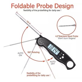 L&T Termómetro De Cocina Digital Para Alimentos Contra Agua