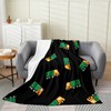 Garbage Truck Fuzzy Blanket Cartoon Car Flannel Fleece Throw Blanket