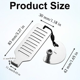 3 Pack Portable Door Lock Stainless Steel Door Jammer Travel Safety Hotel Door Lock for Punch-Free Anti-Theft Hotel School Home Apartment Security Devices Door Self Defense