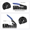 RJ45 Crimping Pliers Network Connector Set with 10 x Cat