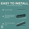 2 Pack Contemporary 2x10 Inch Decorative Floor Register Vent with