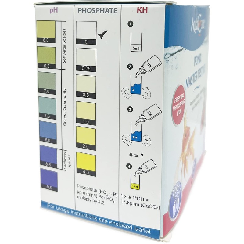 AquaCare 6 in 1 Aquarium Master Test Kit for Freshwater