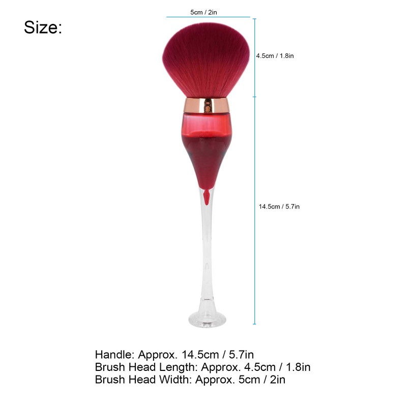 Nail Art Dust Remover Brush, Practical Nail Art Dust Powder