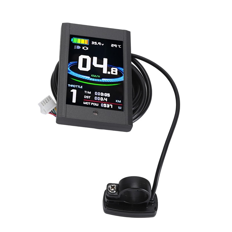 Bike Display Panel Waterproof Colorful Portable 5 Pins 24V 36V