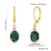 CiNily Opal Earrings Dangle Drop Earrings for Women Trendy 14k