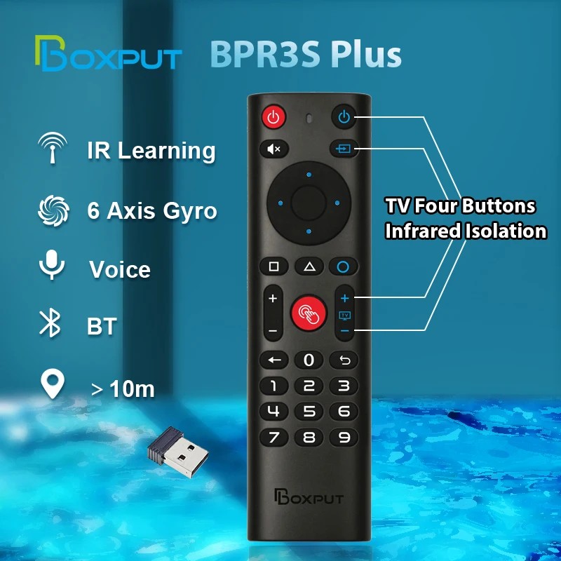 2026 BOXPUT BPR3S Plus Remote Control BT 2.4G Voice Control