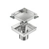 Neodrain 4-Inch Square Shower Drain with Removable Tile Insert Grate,Brushed
