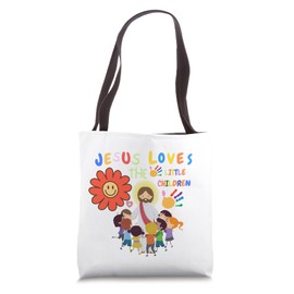 Jesus Loves The Little Children-Christian Gifts For Kids Tote Bag
