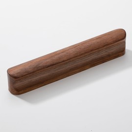 AENZOOY 6 Pack Walnut Wood Rounded Edge 5.04 Inch (128mm) Wood Kitchen Pulls Cabinets Furniture Pull for Dresser Wardrobe Cupboard Drawer Knobs