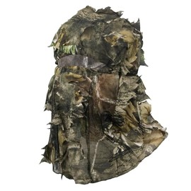 Avizon Camo Face Mask with Mesh for Turkey Hunting, Breathable 3D Leafy Full Face Mesh Mask Headwear, Tactical Ghillie Hat Hunt Accessories