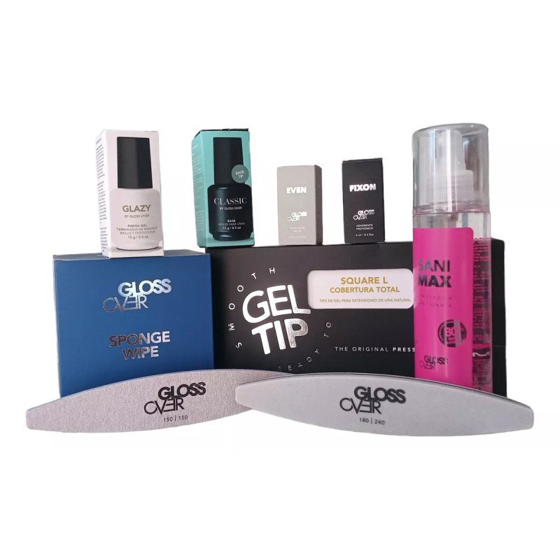 Gloss Over Kit Extension Uñas Press On Gloss Over Con