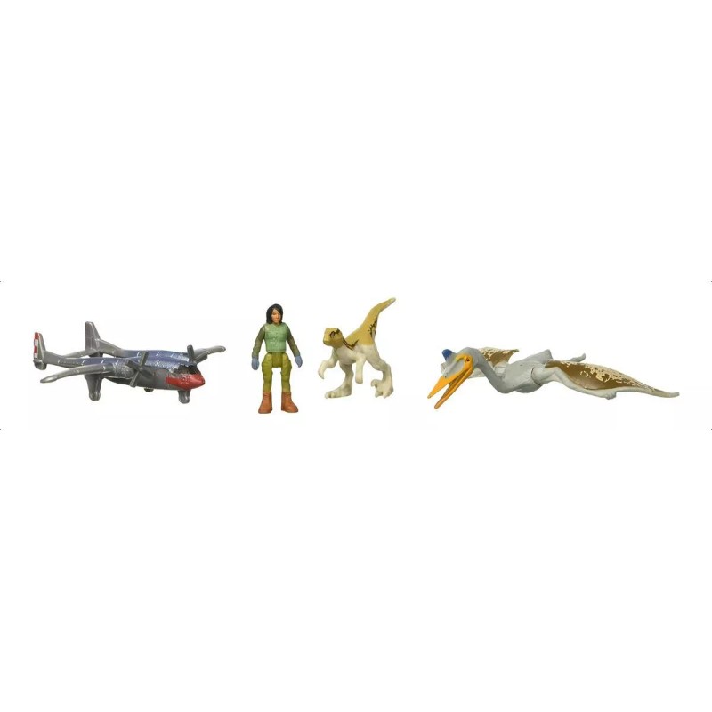 Jurassic World Dominion Minis Fight Or Flight Pack 5 Figuras