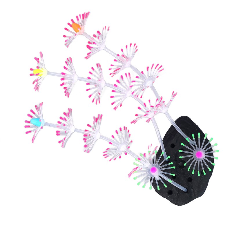 Silicone Glow Fish Tank Decorations Simulation Innovative Landscaping Glowing Artificial