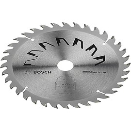 Bosch 1x Circular Saw Blade Precison (for Wood, Ø 160 x 2.5/1.5 x 20/16 mm, 36 Teeth, ATB, with 1x Reduction ring 16 mm, Accessories for Circular Saws)