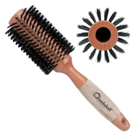 Bombshell Boar Bristle Brush - Sustainable Natural Birch Handle for Styling, Blow Out, and Curling (2.5 inch)
