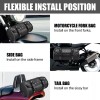 Motorcycle Front Fork Tool Bag Pouch Storage Luggage SaddleBag Leather