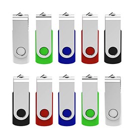 KEXIN 64GB USB Flash Drive 10 Pack Thumb Drive Flash Drive 64 GB USB Stick Jump Drive USB 2.0 Thumb Drives Pen Drive