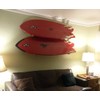 Hawaiian Gun Rack Surfboard Wall Rack (Walnut)