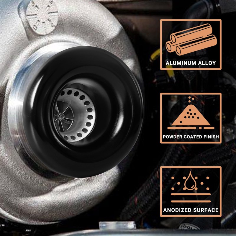 AICARS Velocity Stack Adapter, Aluminum Decorative Air Intake Turbo Guard