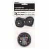 Unique New Year Confetti Cupcake Kit, 2", Black
