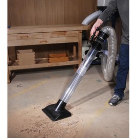 Dust Collection Floor Sweep Set with Magnetic Pickup Strip & 4″ Magnetic Fittings