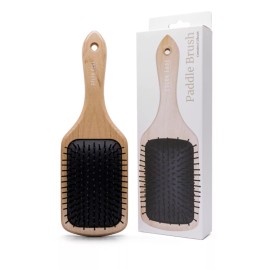 COLOR EDGE Wooden Hair Paddle Brush - Brand New
