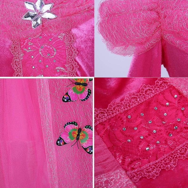 SANNYHHOOT - Disfraz de Princesa para niñas, 1red with Accessories,