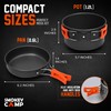 11 Pcs Smokey Camp Backpacking Cooking Set - Compact Camping