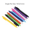 11Pcs Press Ballpoint Pen Colorful Shell 0.5mm Ballpoint Pen Black
