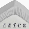 Pamposh Fitted Sheet Extra Deep Pocket (40 cm) Hypoallergenic Double
