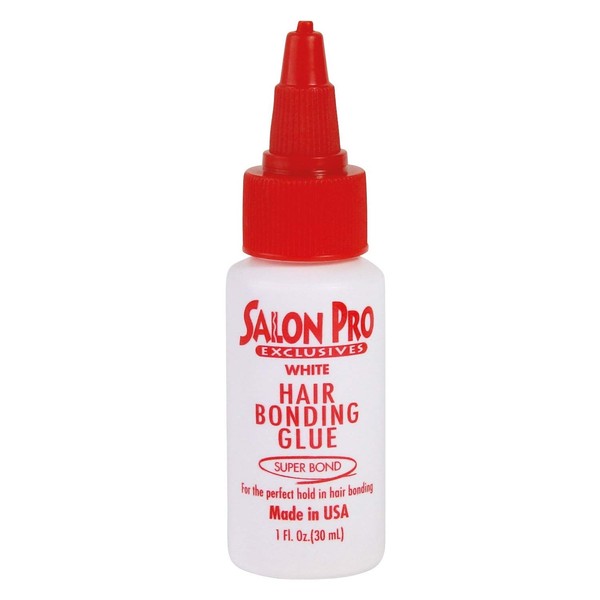Salon Pro White Hair Bonding Glue [Super Bond] 1 Oz