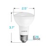 Luxrite BR20 LED Light Bulb, 6.5W (45W Equivalent), 3500K Natural