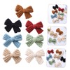 Baby Girls Hair Bowknot Clips 7pcs Hair Bow Clip Set